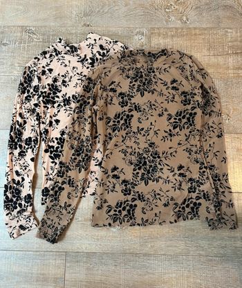 Lot de 2 tops transparents manches longues – Taille 36