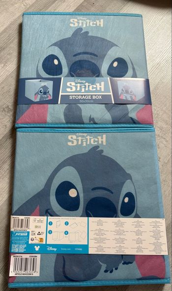 Lot Panier rangement stitch