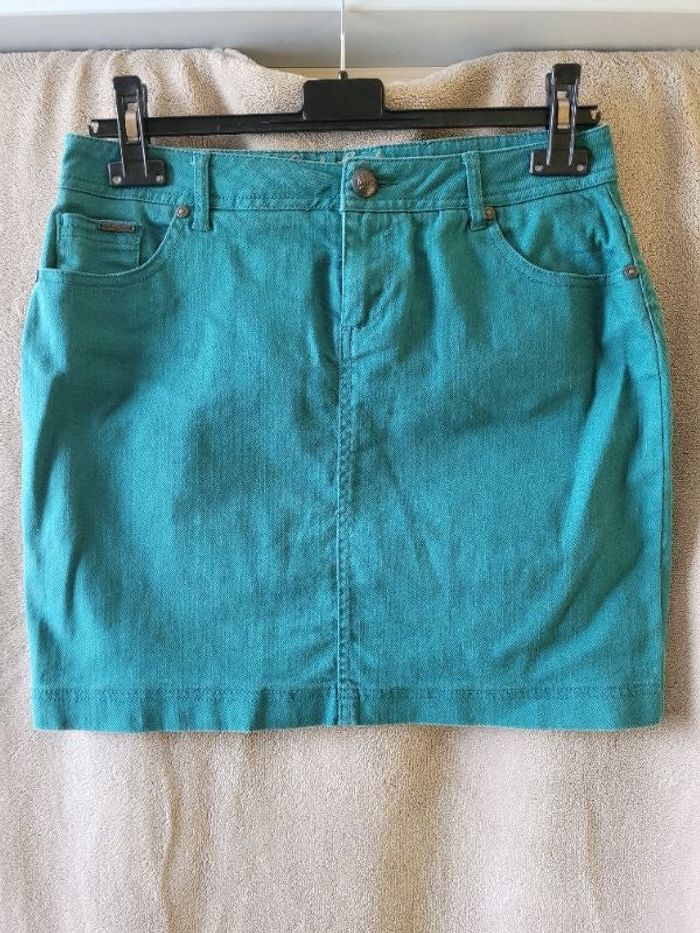 Jupe jean bleu
