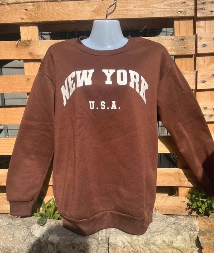 Sweat marron SHEIN - Taille XS (34 / US 2) - Très bon état