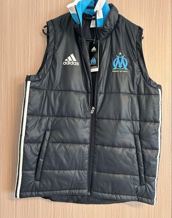 Doudoune OM sans manche Adidas neuve