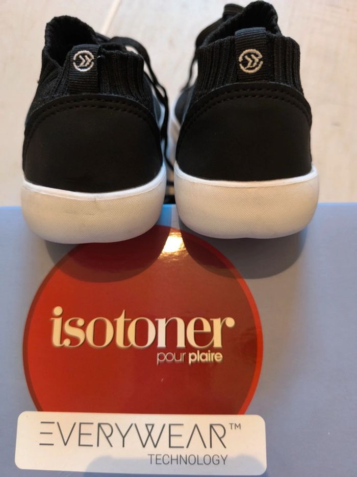Baskets Isotoner noires Everywear - Taille 36 neuves - photo numéro 4