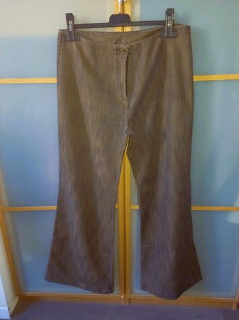 Pantalon Fluide Marron-Cuivre Taille 40
