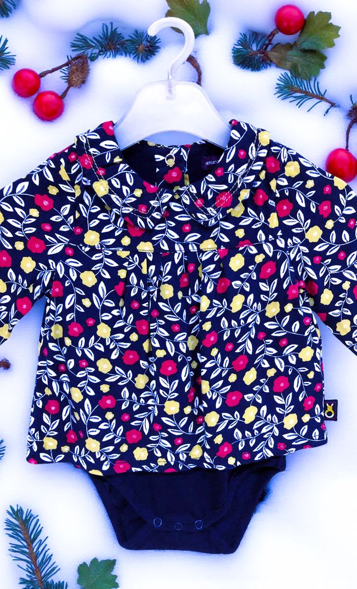 SERGENT MAJOR - LOT ENSEMBLES 6/7P BÉBÉ FILLE MÊME COLLECTION MOTIF FLEURS 6M - photo numéro 7