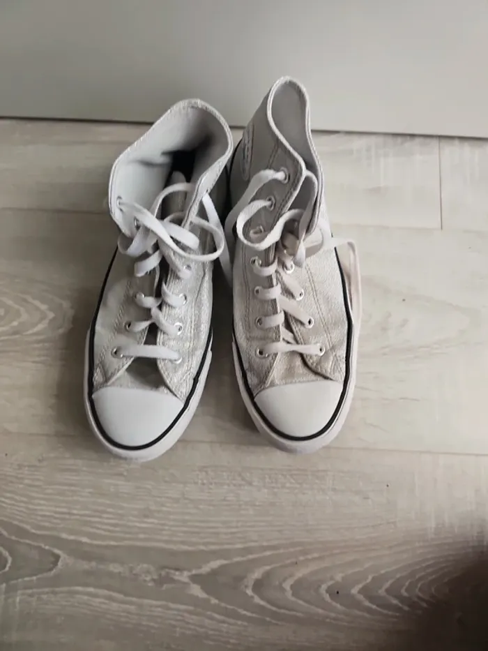 Baskets All Star Ox Prism Glitter Argent - photo numéro 3