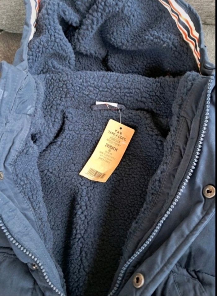 Parka manteau marine 24mois 2ans neuf - photo numéro 3