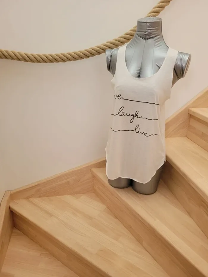 Débardeur à écritures taille S/M