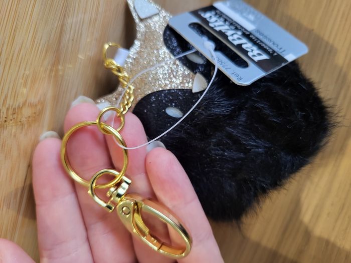 Porte clé animal mignon boule de poils pompom - photo numéro 4