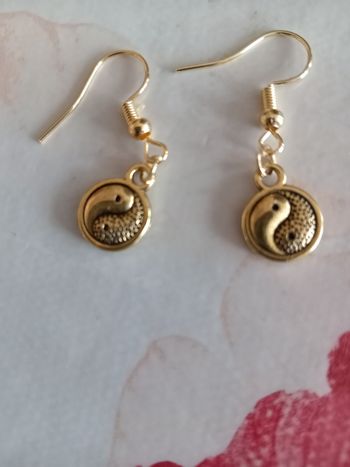 Boucles d'oreilles Ying et yangsans