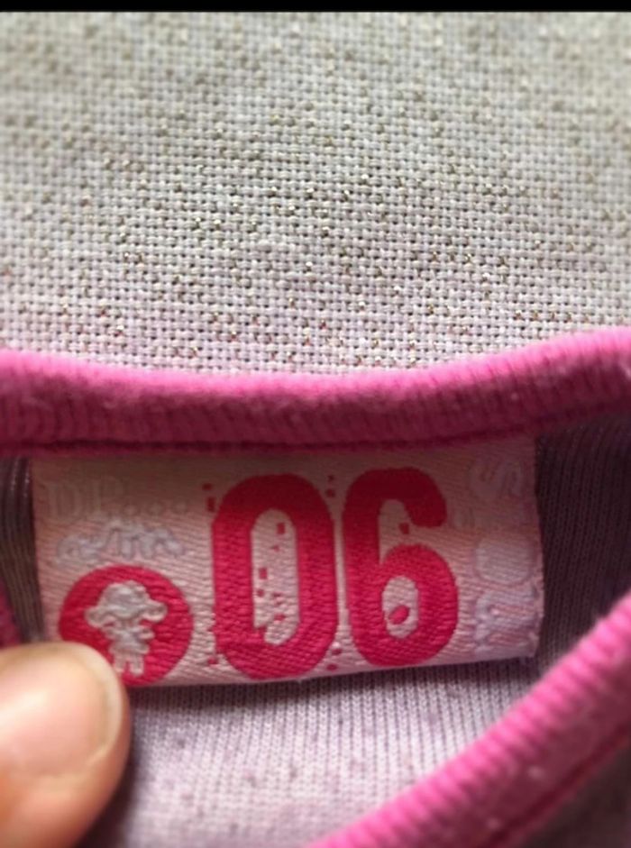 Pyjama en velours DPAM taille 6 mois - photo numéro 2