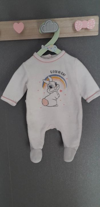 Pyjama velours 1 mois