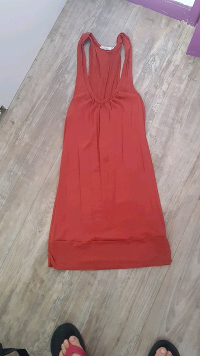 Debardeur orange taille 2