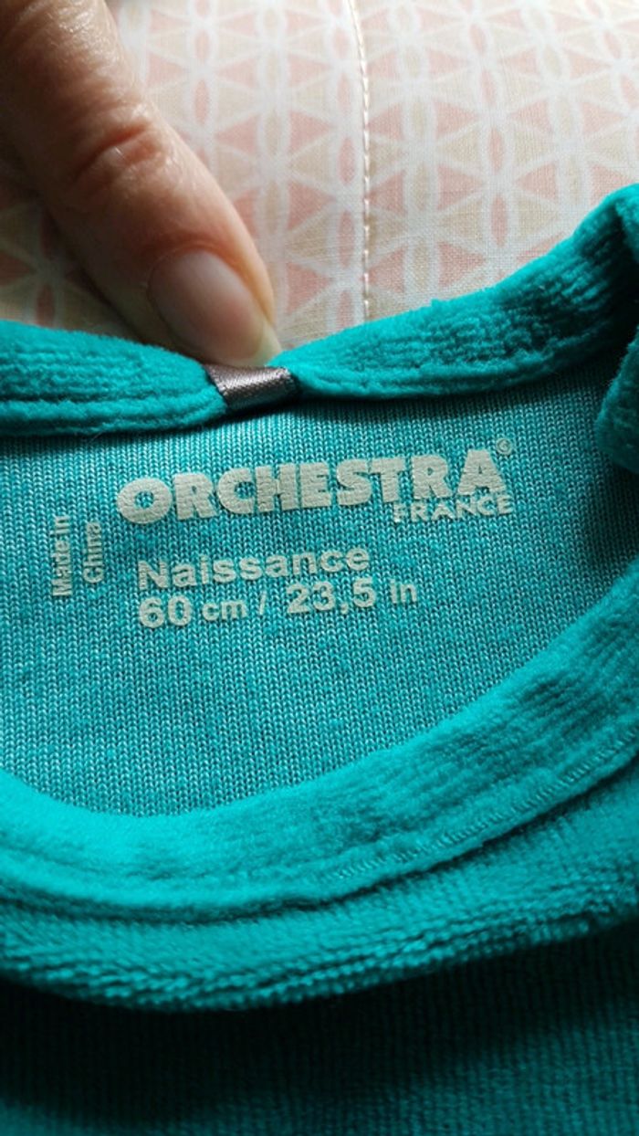 Pyjama 2 pieces vert just happy Orchestra - photo numéro 3
