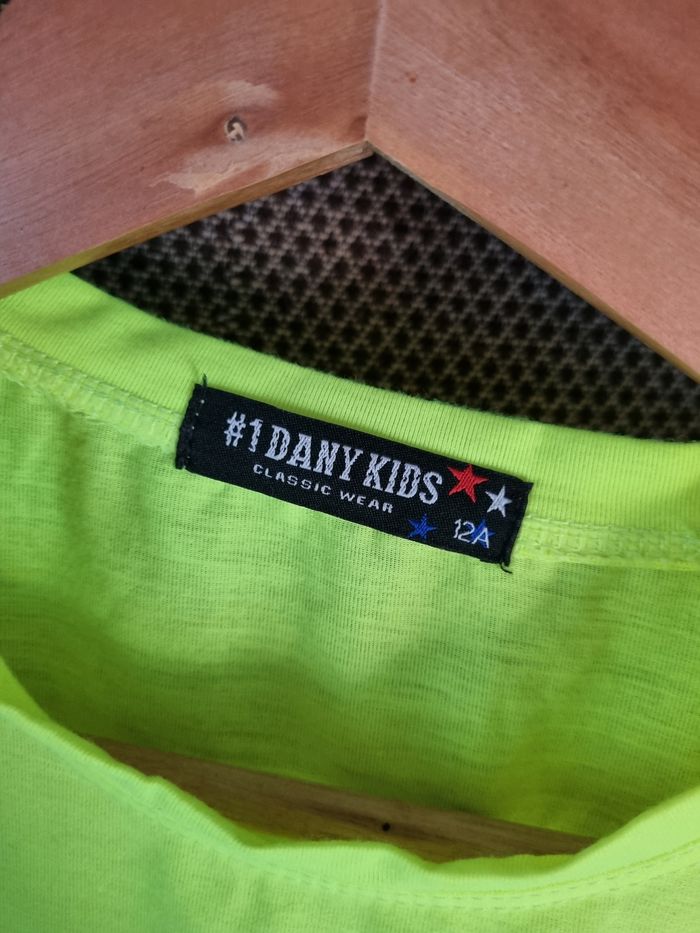 T-shirt jaune fluo avec skateboard à sequins réversible 12ans - photo numéro 5