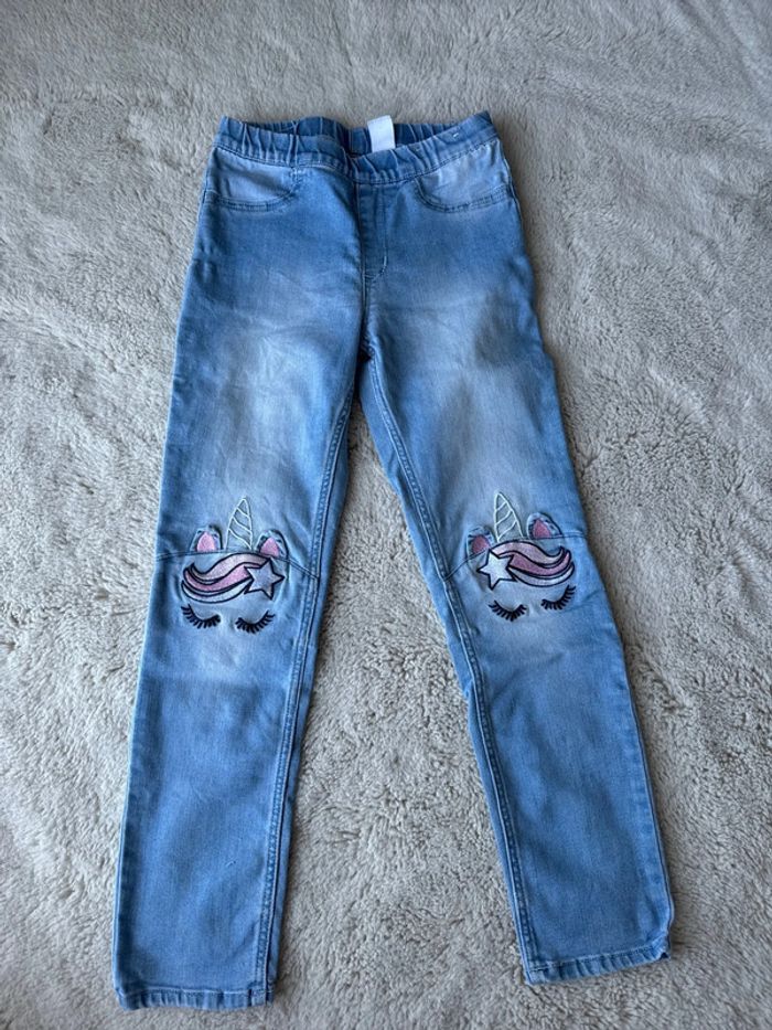 👖 leggings jeans licorne+ legging chaud - Kiabi -H&M - taille 8 ans- satisfaisant et très bon état - photo numéro 2