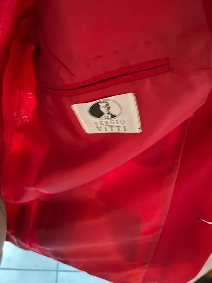 Blazer homme bordeau XL - photo numéro 5