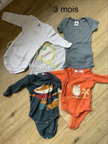 Lot de bodies 3 mois