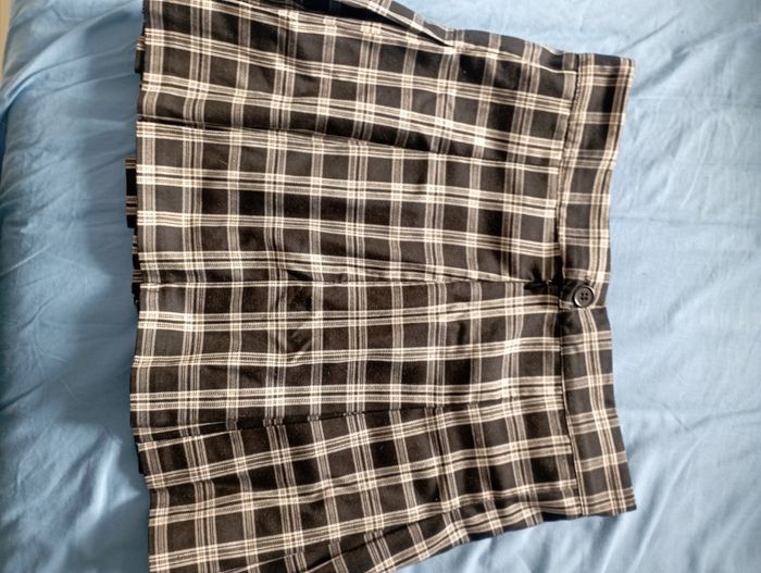 Mini jupe noire à carreaux