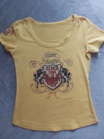 T-Shirt Jaune Femme