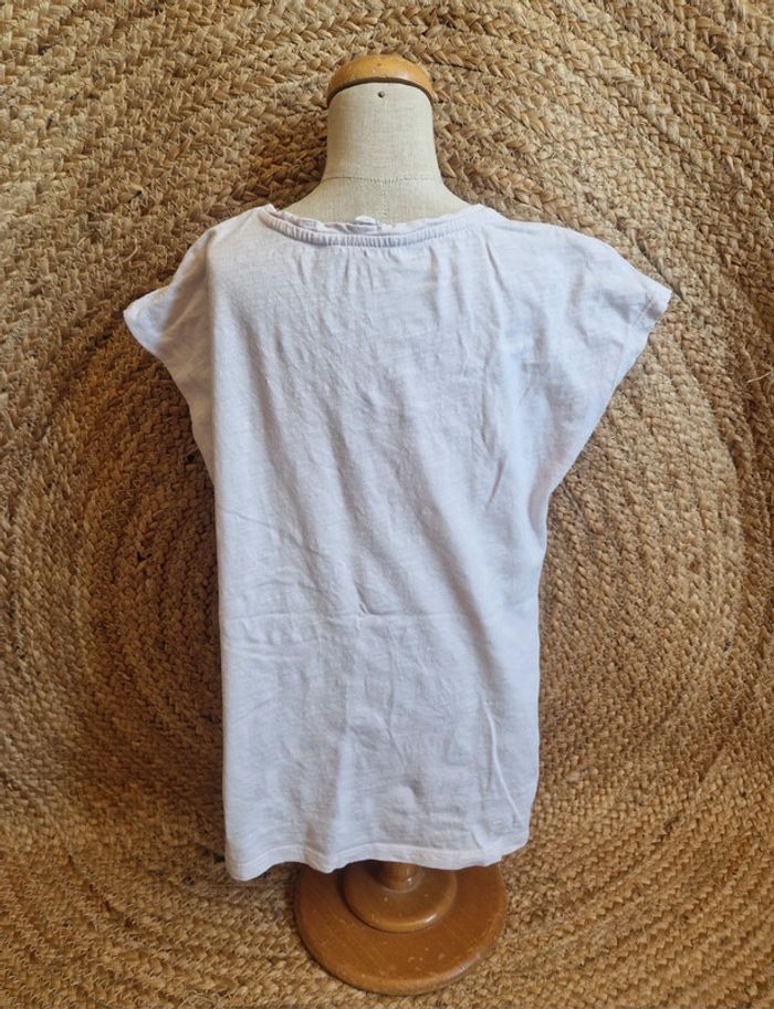 Jolie tee-shirt rose papillon fille h&m 6 ans - photo numéro 3