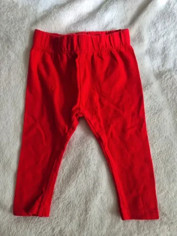 Pantalon legging rouge fille 6 mois Kiabi