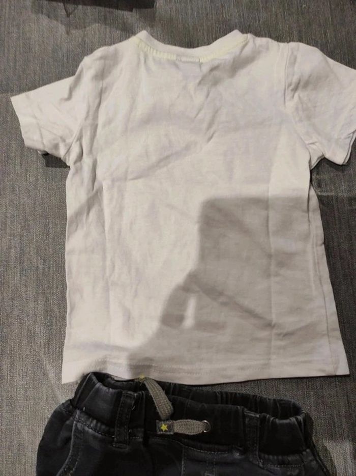 Bermuda et Tee shirt 3 Pommes 9/12 mois 80 cm - photo numéro 4