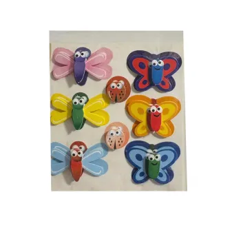 x17 stickers 3D animaux floraux Neuf 