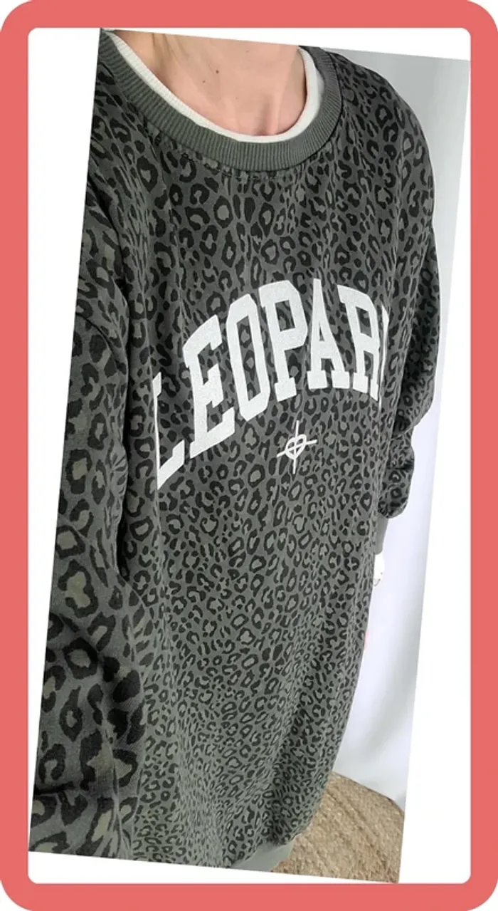 Robe-pull léopard, légère, Taille Unique, Neuve avec étiquette - photo numéro 4