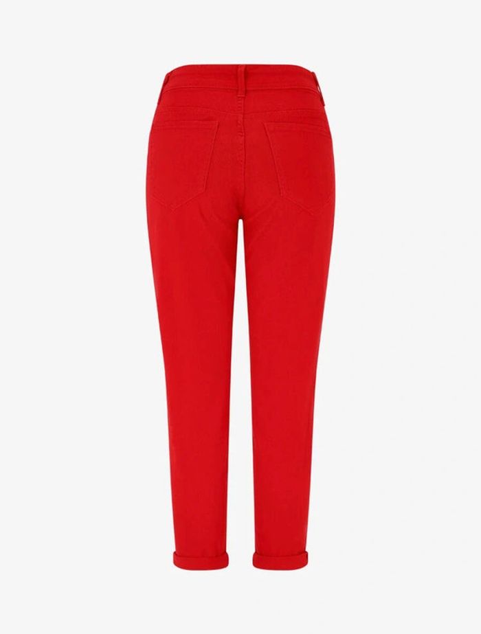 Jean mom taille haute rouge💄 tendance XXL - photo numéro 2