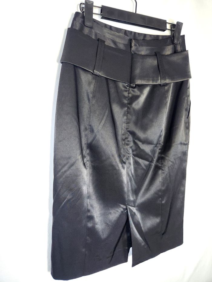 Jupe Trapèze Noire Mango - Taille 36 - photo numéro 3