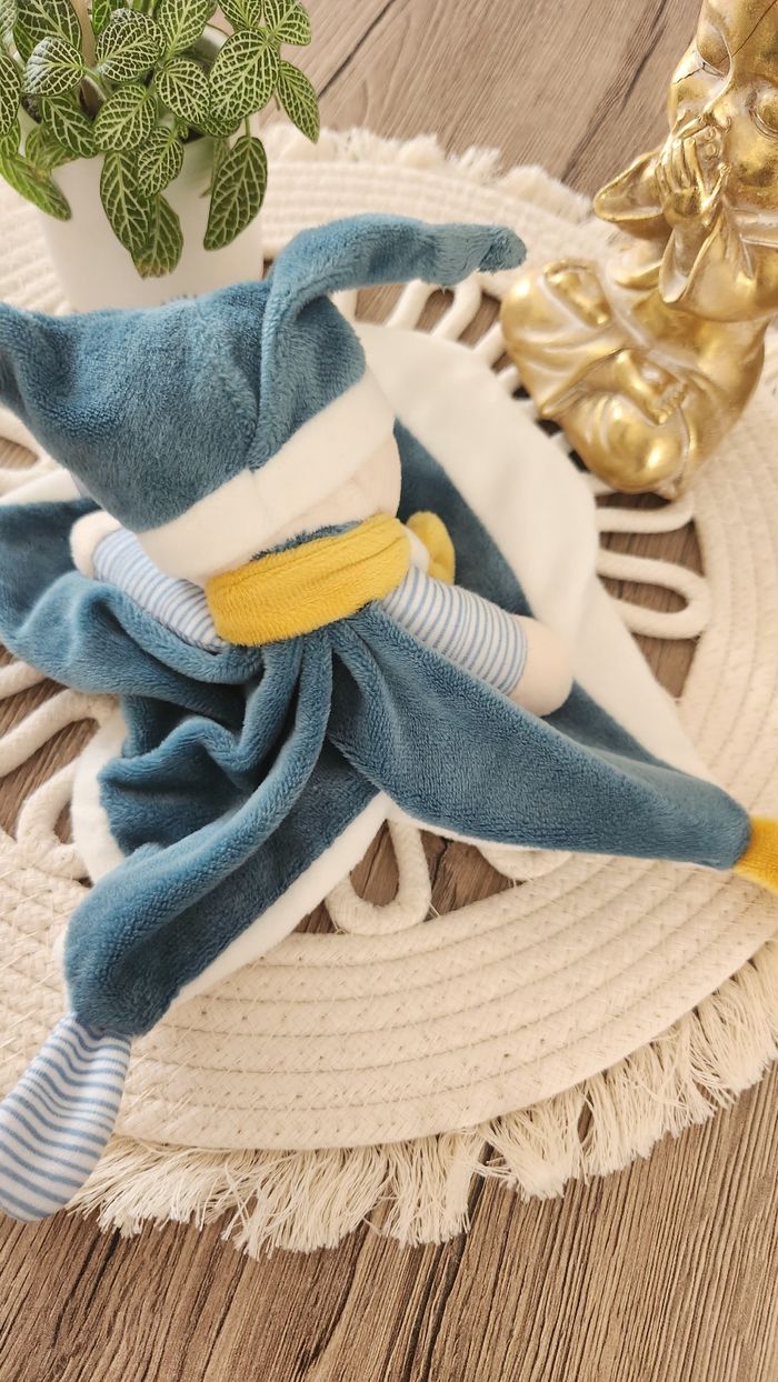 Doudou Lange Ours Baby Nat Turquoise Beige - photo numéro 10