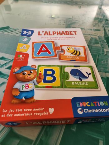 Jeu l'alphabet clementoni 