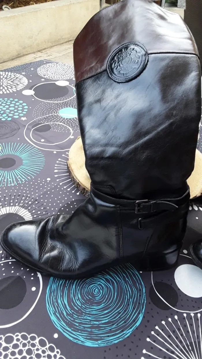 Botte noir et marron