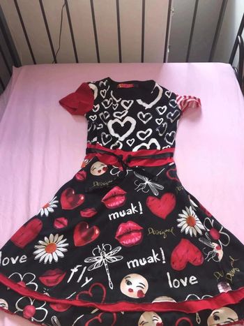 Robe à motif saint Valentin 11-12ans