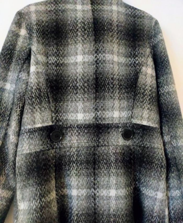 Manteau/caban hiver femme noir et blanc taille 38 marque DPM by Depech Mod - photo numéro 5