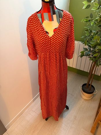 Robe longue Maison 123 couleur orange Taille 38