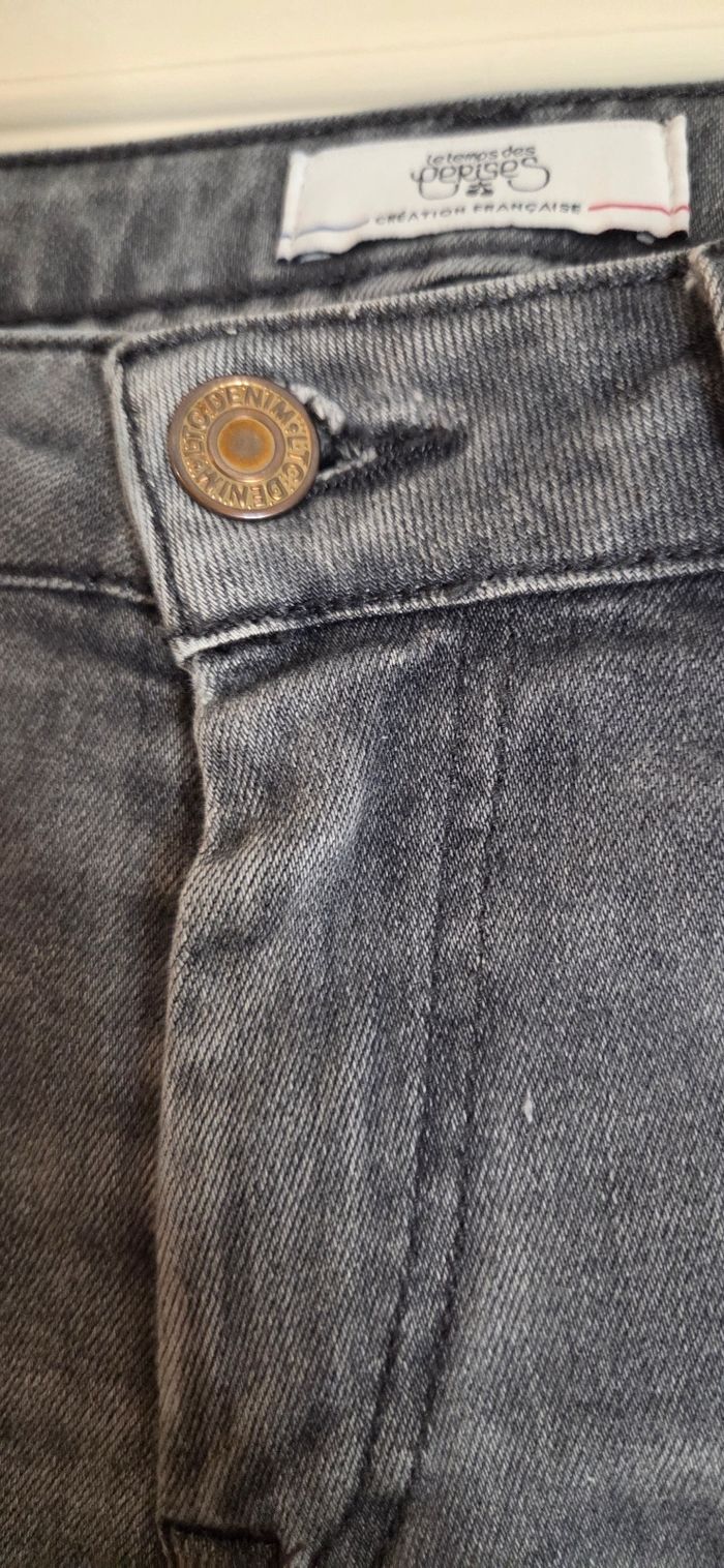 Jean gris Le Temps des Cerises T.29 (38/40 FR) – coupe slim – création française – excellent état mo - photo numéro 3