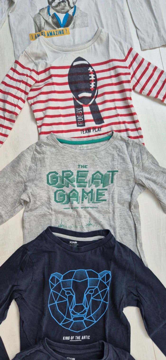 Lot de 5 t-shirts manches longues 6 ans - photo numéro 4