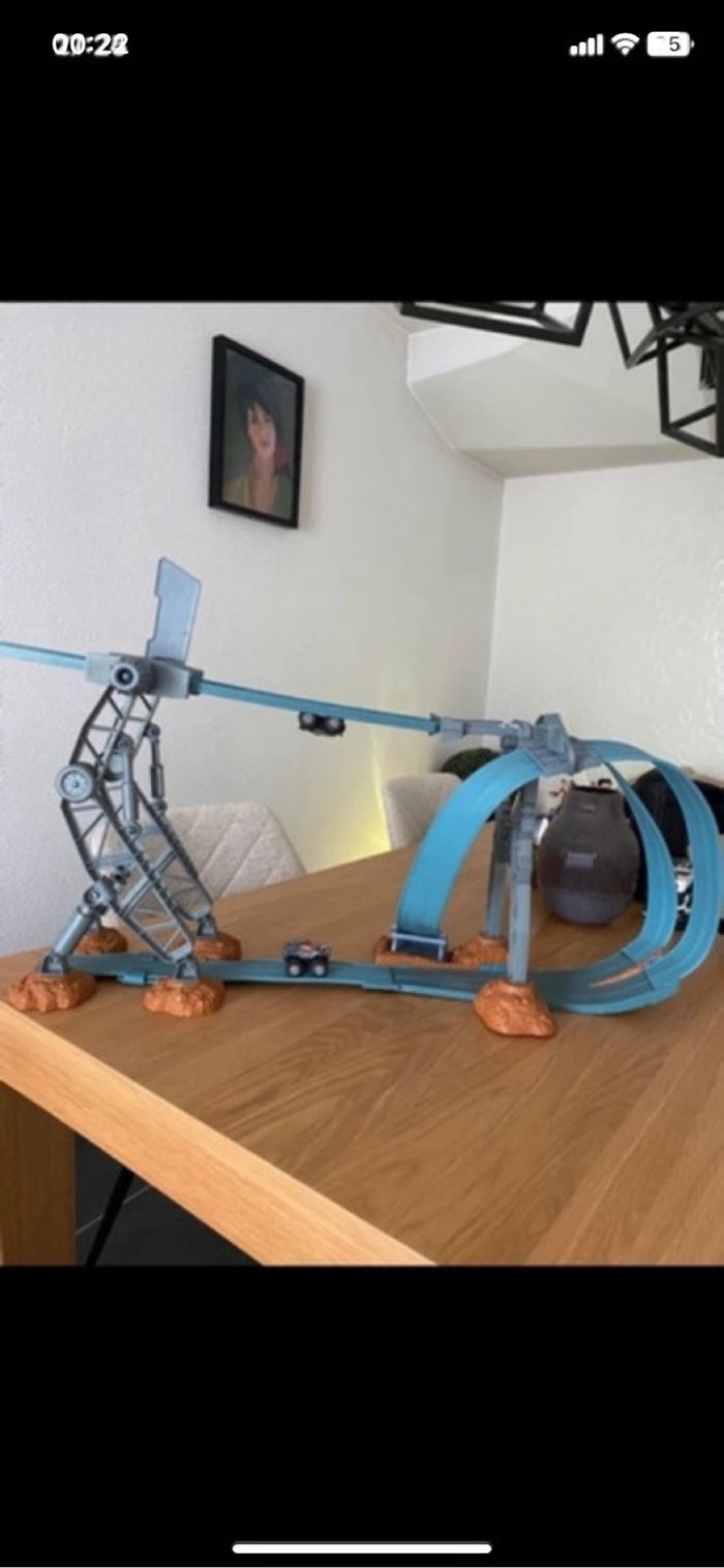 HOT WHEELS circuit vintage + 2 voitures aimantées - photo numéro 7