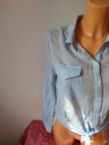 Chemise Jennyfer, rayure bleue, taille M/38