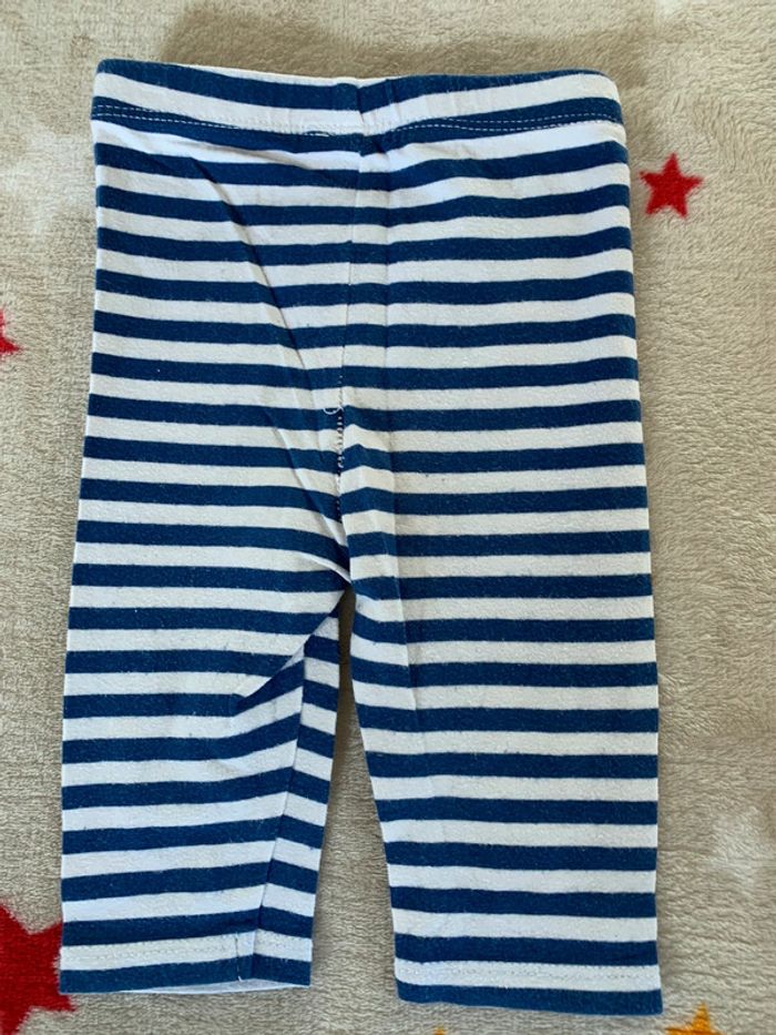 Ensemble Robe et Leggings Bleu et Blanc 18M - photo numéro 8