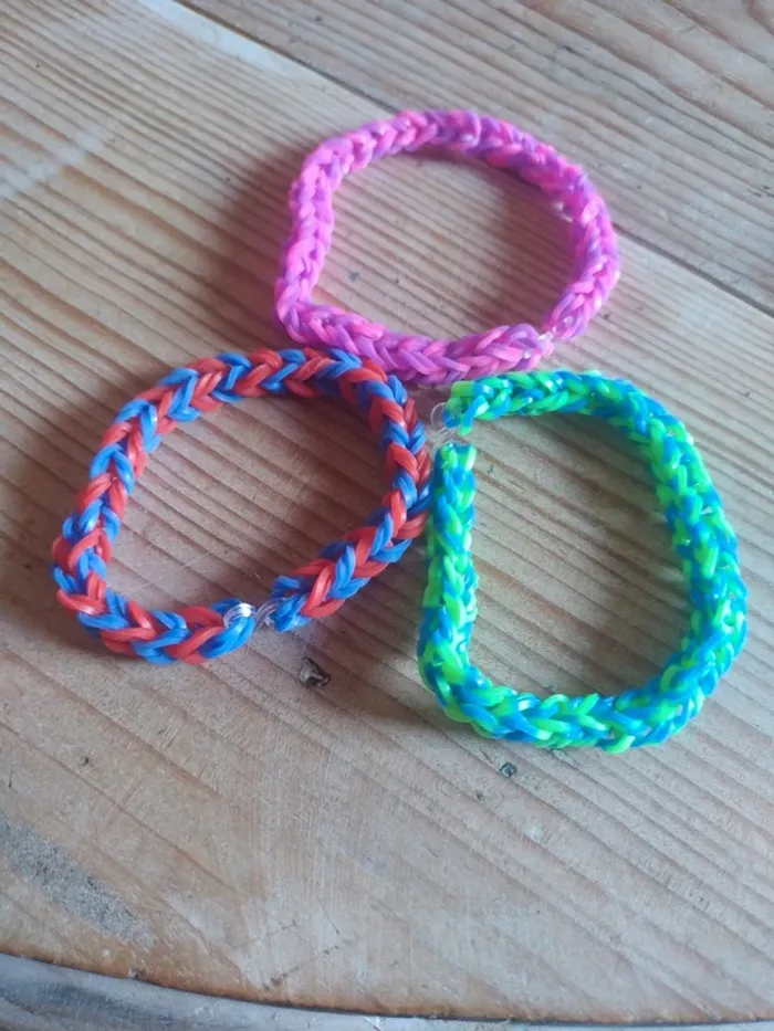 Lot de 3 Bracelets fantaisie élastique - photo numéro 2