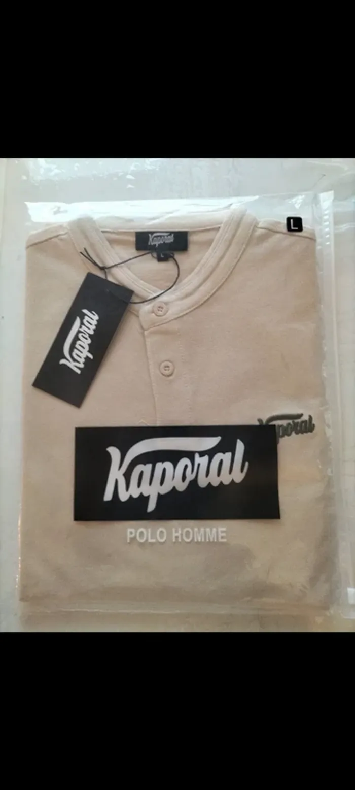 Polo homme Kaporal beige L - photo numéro 2