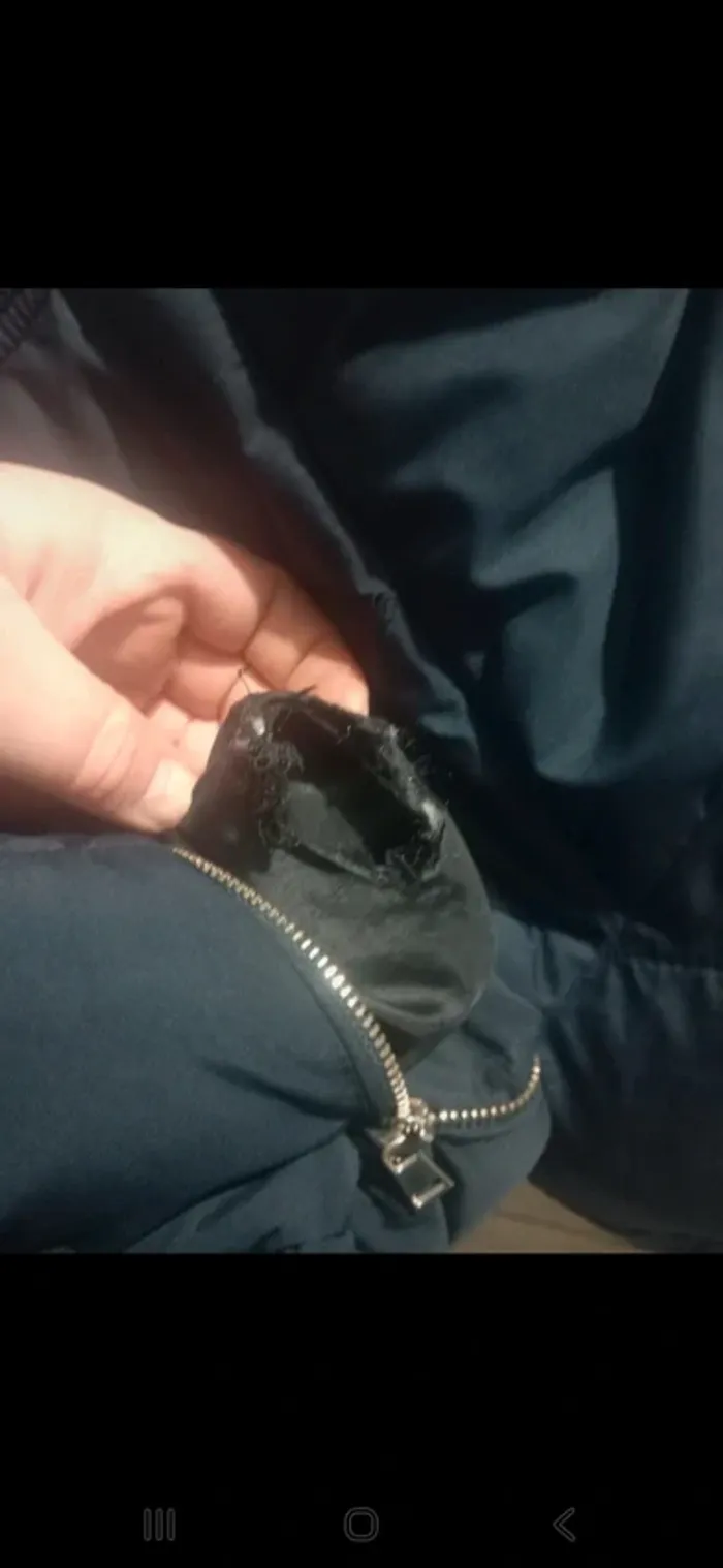 Manteau matelassé bleu marine Kiabi – taille 42 - photo numéro 4