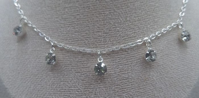 Collier 5 diamants - photo numéro 2