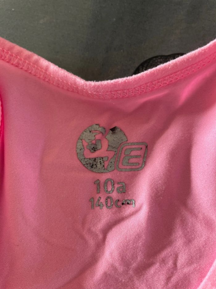 Lot 3 teeshirts 10 ans (turquoise rose et gris) - photo numéro 3