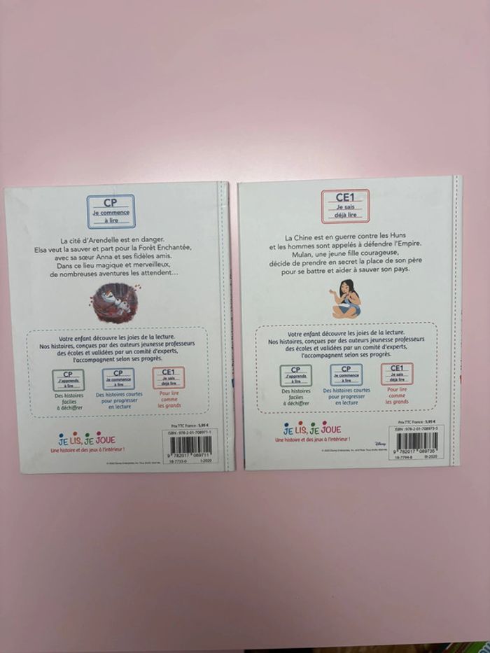 2 livres Mes premières lecteurs Disney - photo numéro 2