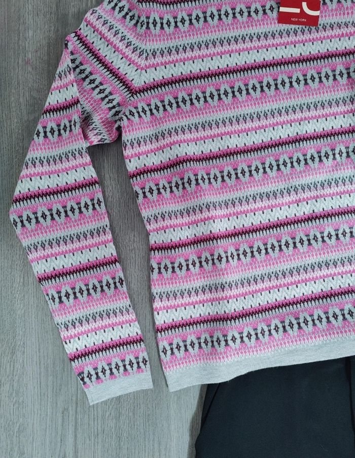 💎 Pull d'hiver graphique • 40/L Esprit • Neuf avec étiquette 💎 - photo numéro 3