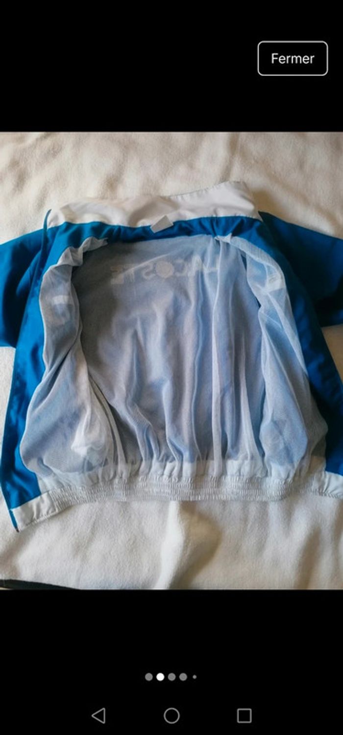Veste Lacoste Vintage bleu - photo numéro 2