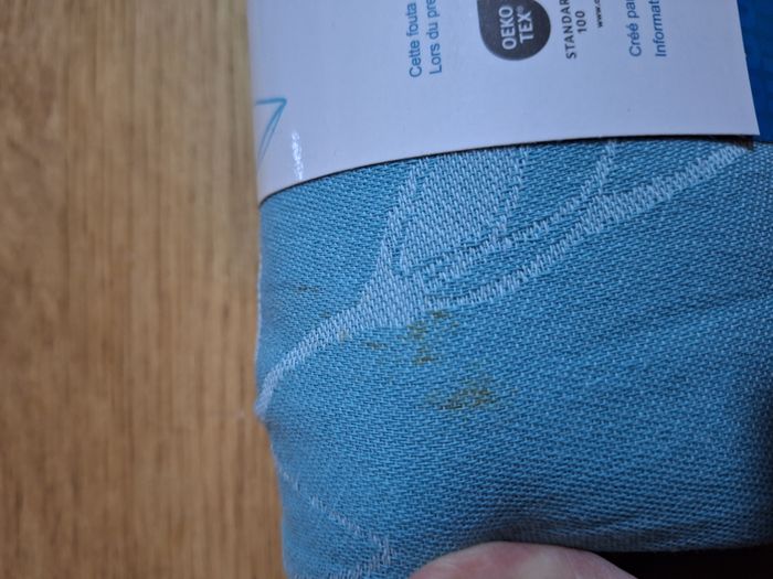 Fouta turquoise U - coton - neuve - photo numéro 3